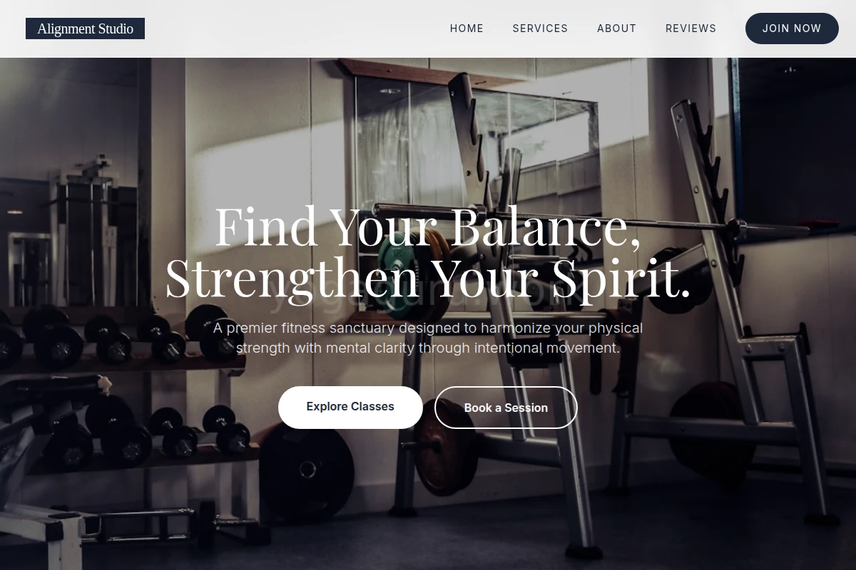 Alignment Fitness Studio